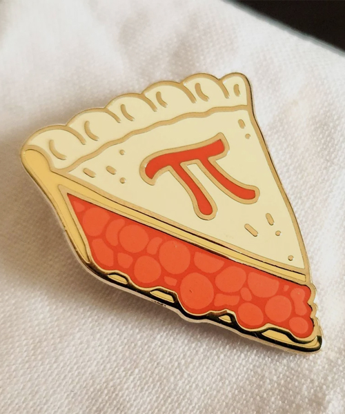 Emaille Stift Pi Pie Slice 